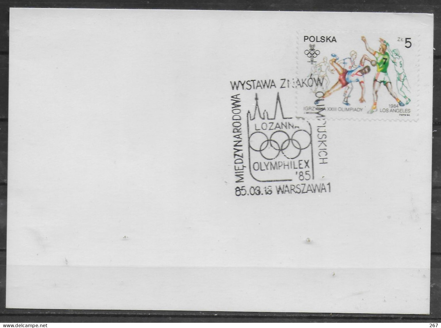 POLOGNE Carte 1985 Hand Ball - Balonmano