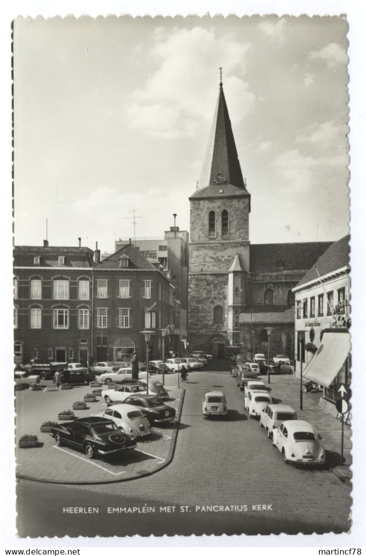 Niederlande Heerlen Emmaplein Met St. Pancratius Kerk 1964 - Heerlen