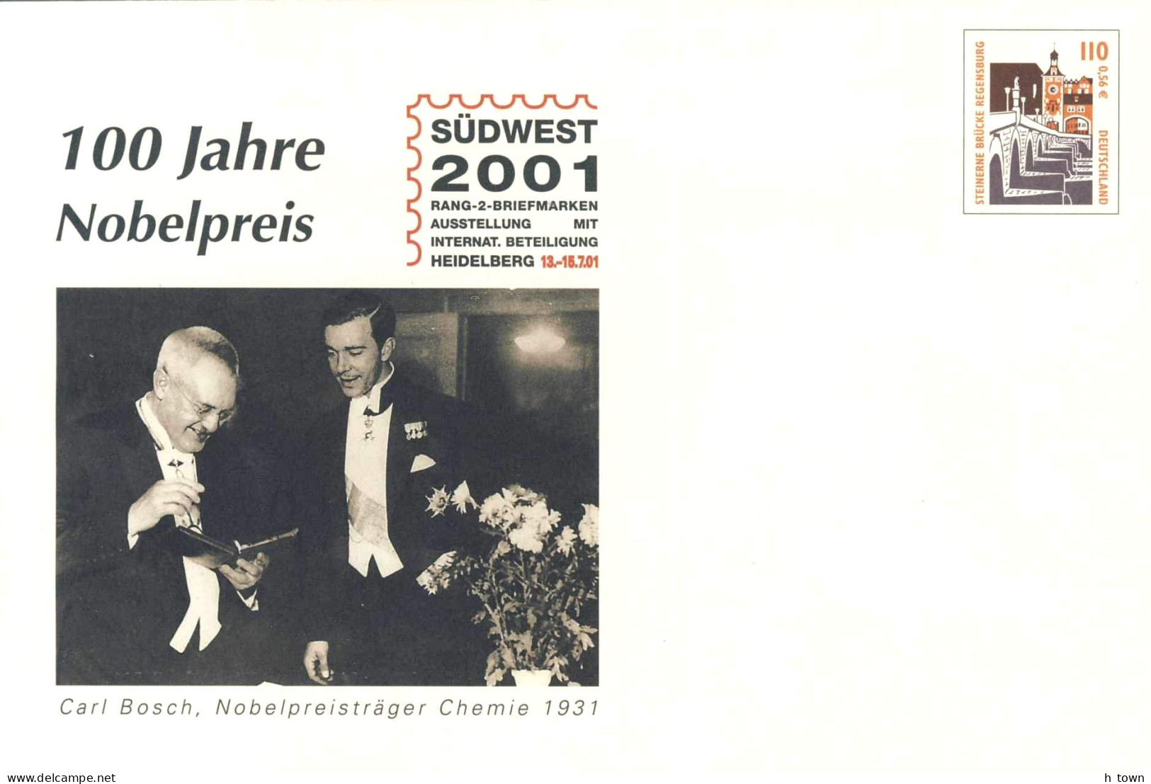 623  Chimie, Carl Bosch: PAP D'Allemagne - Nobel Prize 1931, High-pressure Industrial Chemistry, "IG Farben" - Chemistry