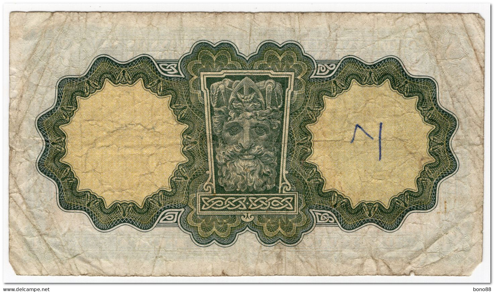 IRELAND,1 POUND,1975,P.64c,SMALL TEARS,GRAFFITI - Ireland