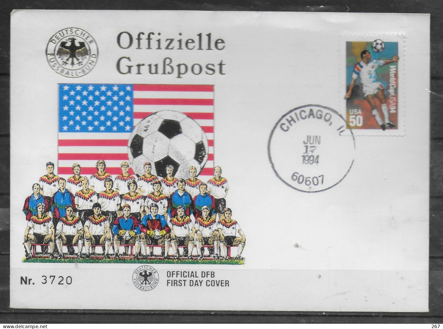 USA  Lettre  Cup 1994  Football Soccer Fussball - 1994 – USA