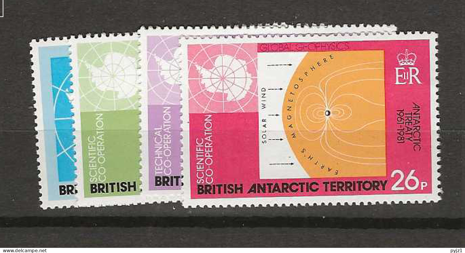 1981 MNH British Antactic Territory, Mi 84-87 Postfris** - Ongebruikt