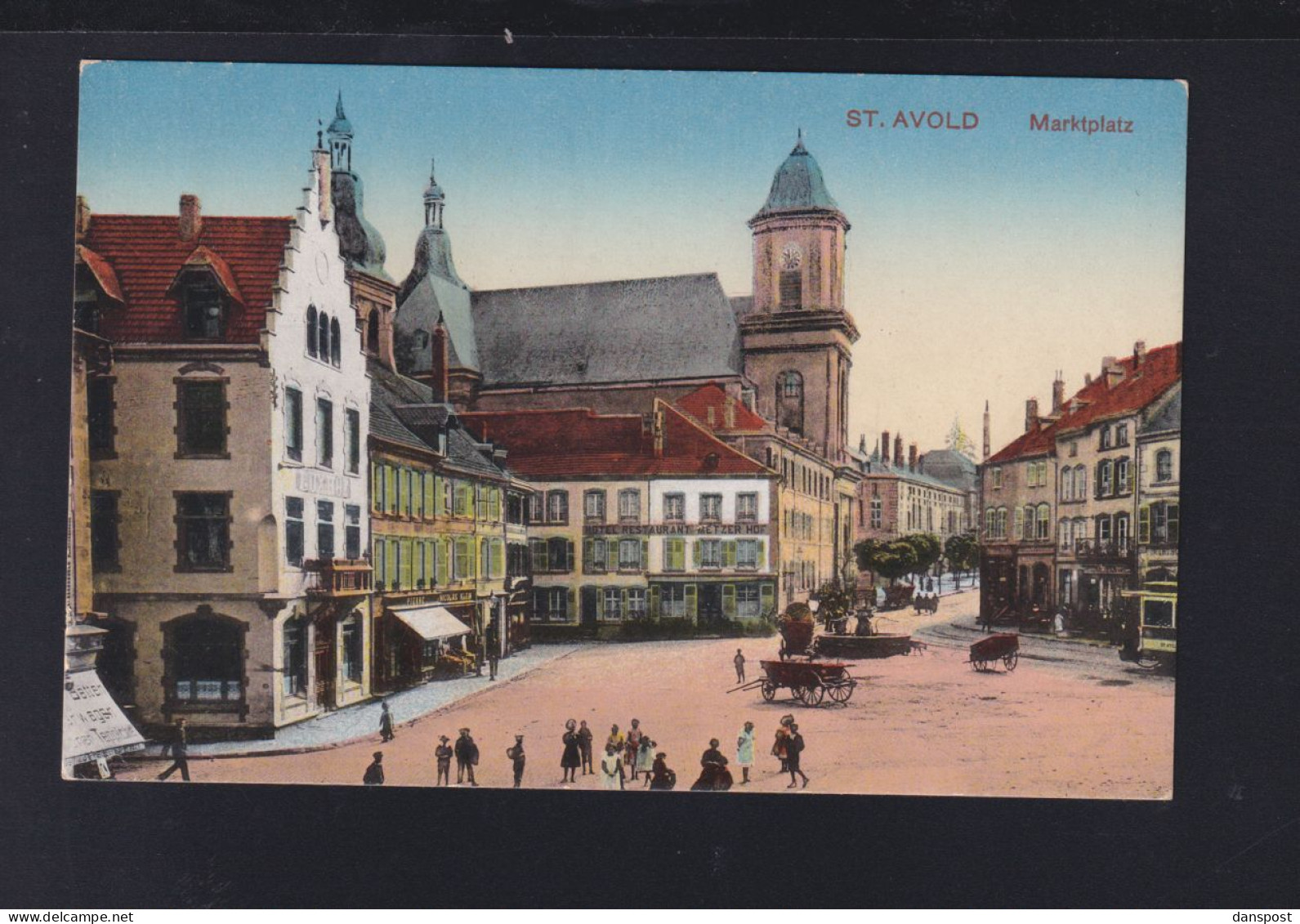 Frankreich France Lothringen AK St. Avold Marktplatz - Lothringen