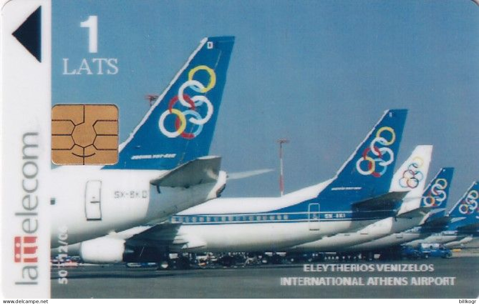 LATVIA - Olympic Airways/Olympic Airplane(Athens 2004 Olympics), Tirage 50, 12/06, Mint - Lettonia