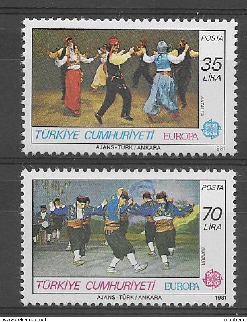 Turquia 1981.  Europa Mi 2546-47  (**) - Usati