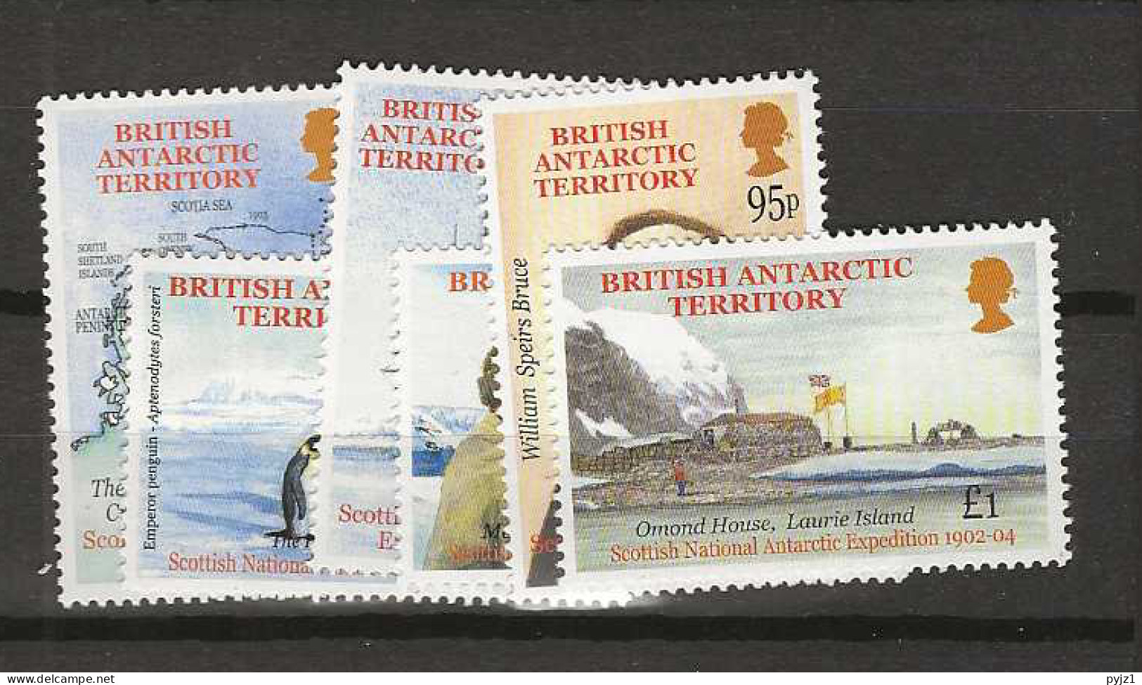 1997 MNH British Antactic Territory, Mi 342-47 Postfris** - Neufs