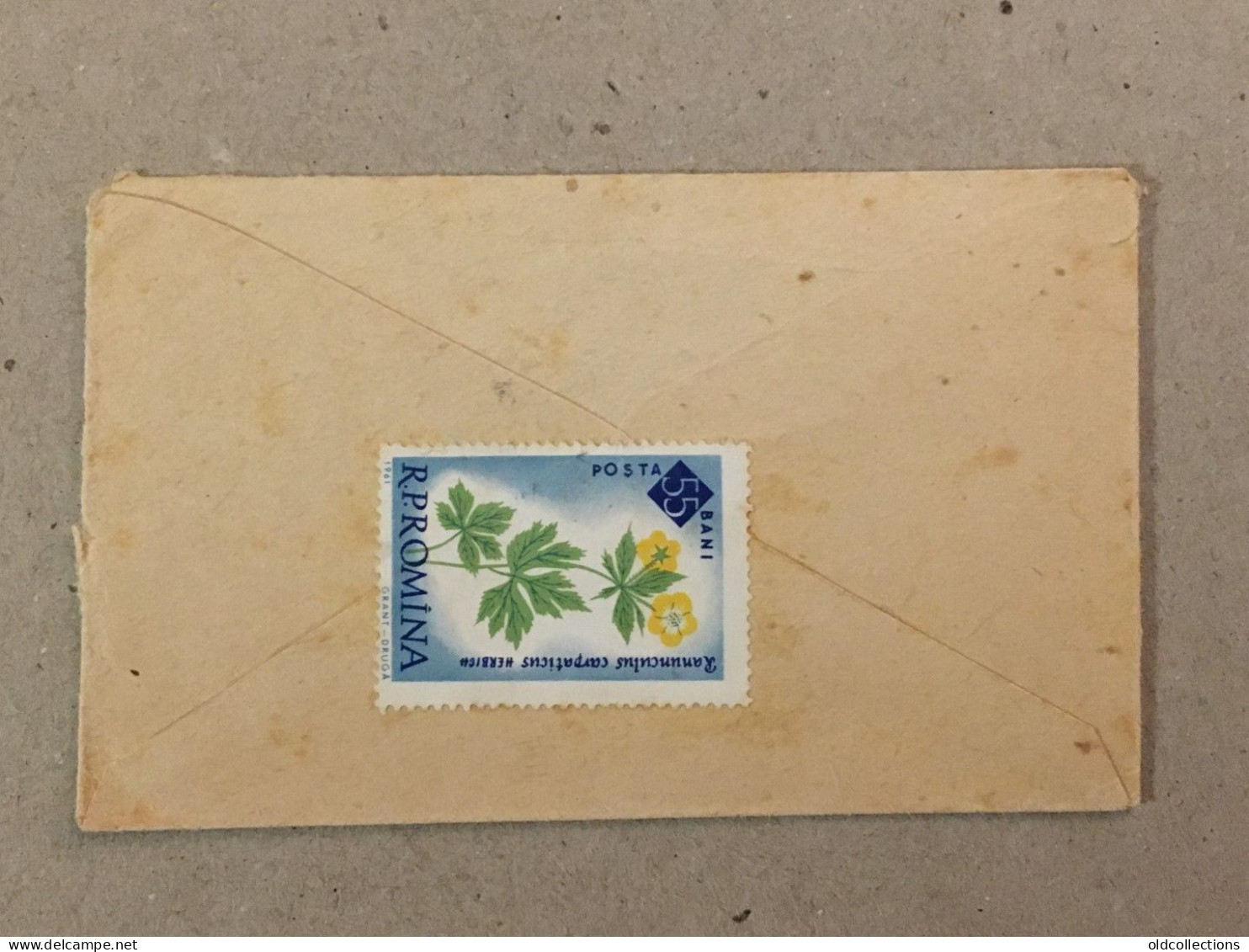 Flowers Fleurs Blumen Romania RPR Stationery Stamp On Liliput Cover Envelope Targoviste - Lettres & Documents