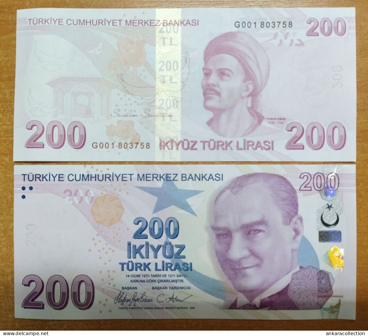 AC - TURKEY - 9th EMISSION 200 TL G 001 UNCIRCULATED - Turquie