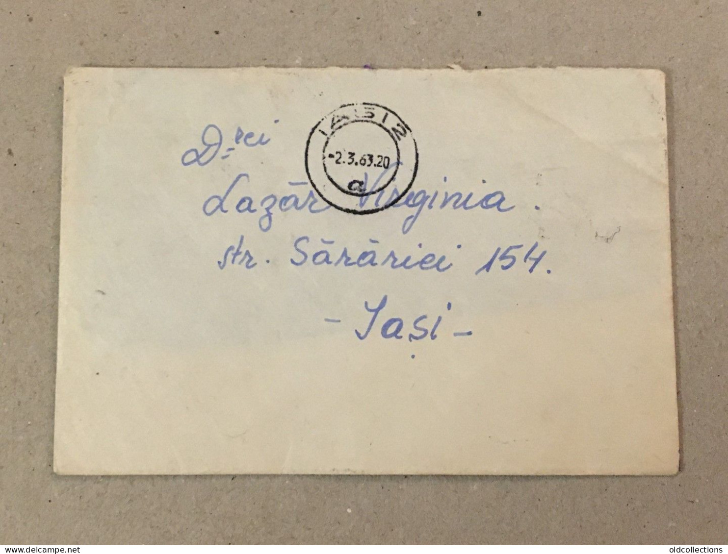 Romania RPR Stationery Stamp On Liliput Cover Iasi Train Zug Railway Chemin De Fer Eisenbahn - Cartas & Documentos