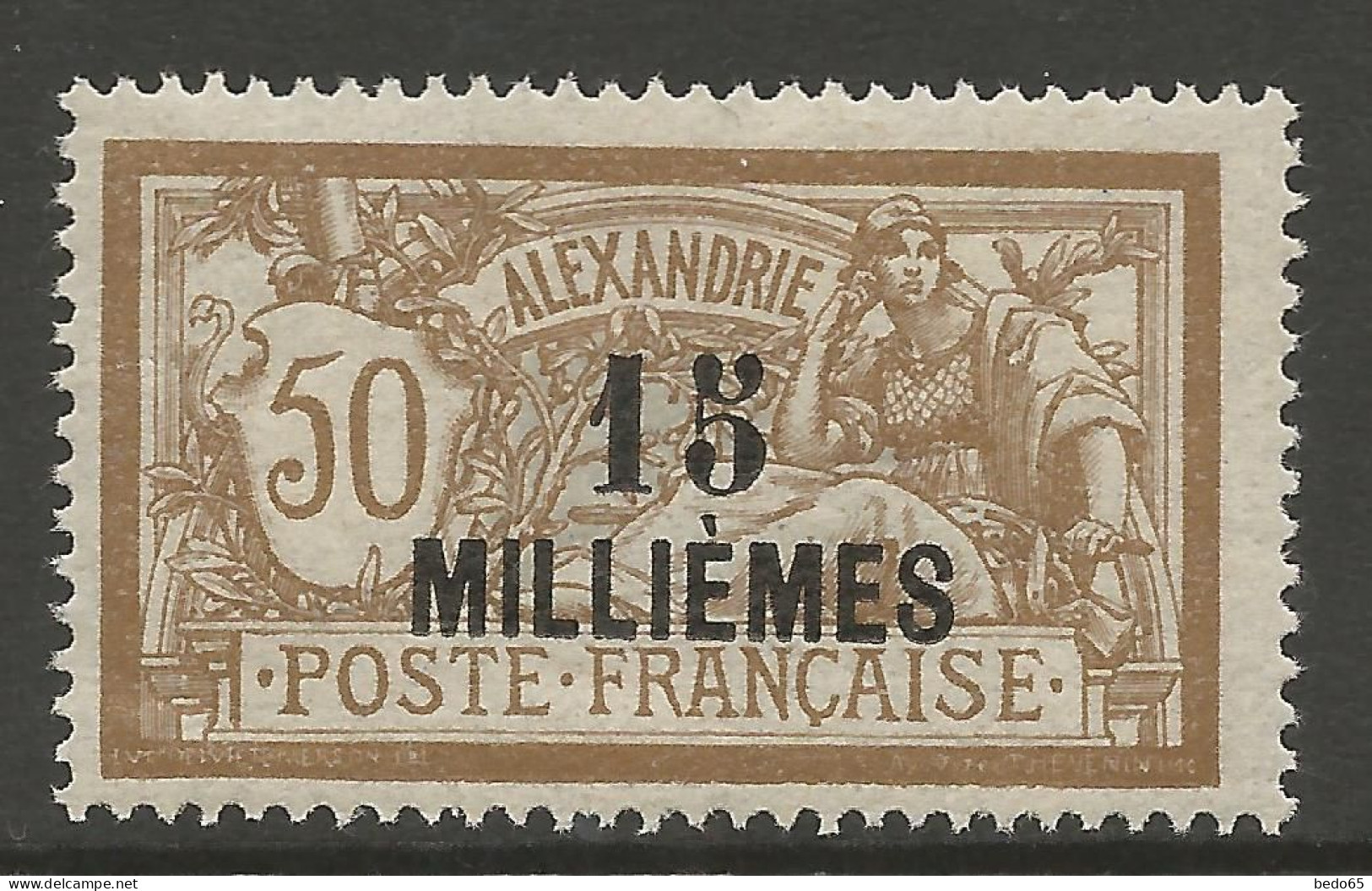 ALEXANDRIE N° 57 NEUF* TRACE DE CHARNIERE   / Hinge / MH - Neufs