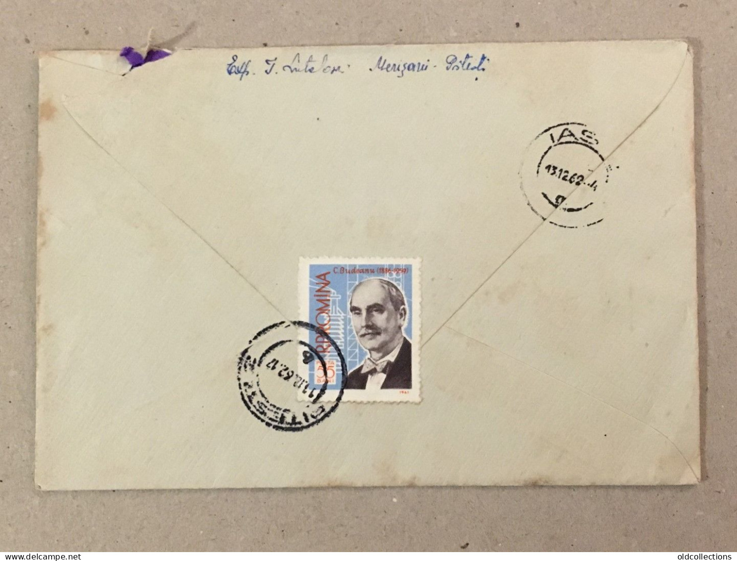 Constantin Budeanu Academician Engineer Ingénieur Académicien Romania RPR Stationery Stamp On Cover Iasi Pitesti - Storia Postale