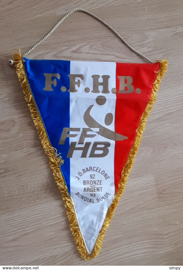 Vintage Captain Pennant FRANCE Handball Federation FFHB  Size 33x45cm - Handball
