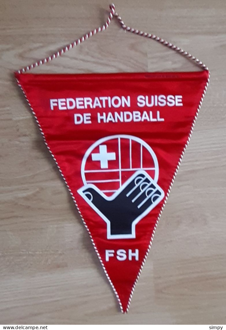 Vintage Captain Pennant SWITZERLAND Handball Federation  Size 27x35cm - Handbal