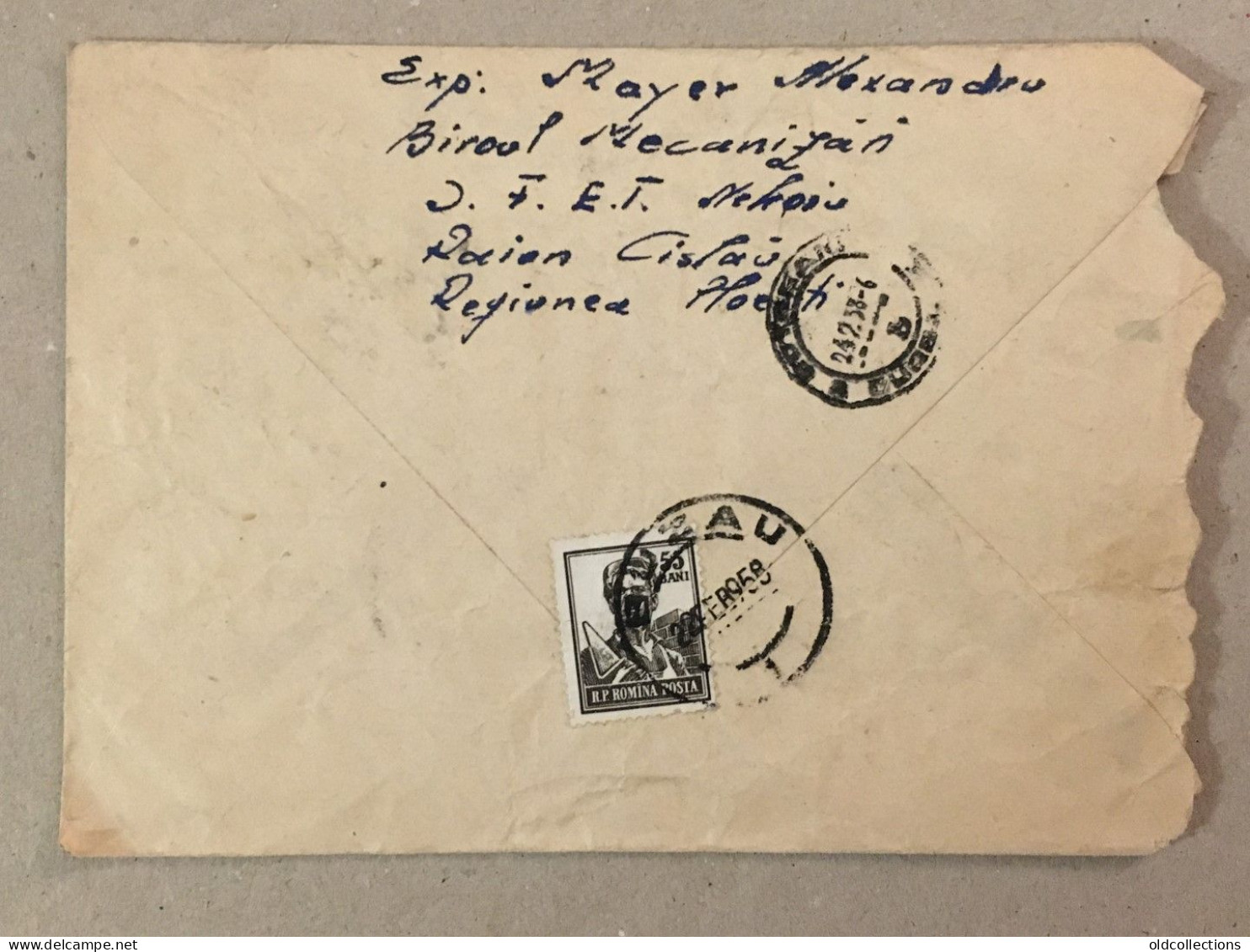 Romania RPR Stationery Stamp On Cover IFET Nehoiu Buzau Botosani Communist Worker Ouvrier Communiste Propaganda - Lettres & Documents
