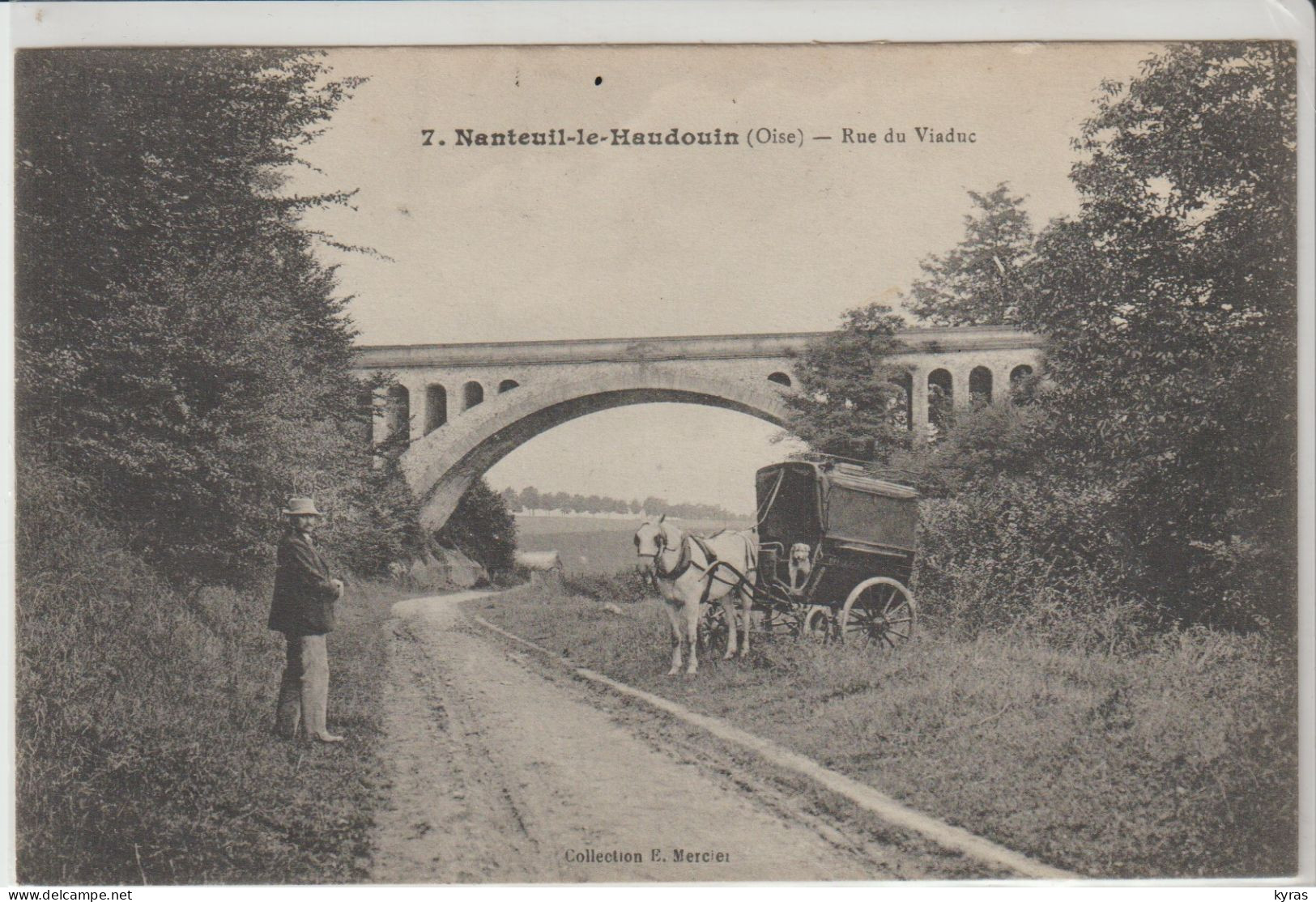 (60) NANTEUIL -le- HAUDOUIN . Rue Du Viaduc (Calèche à Cheval) - Nanteuil-le-Haudouin