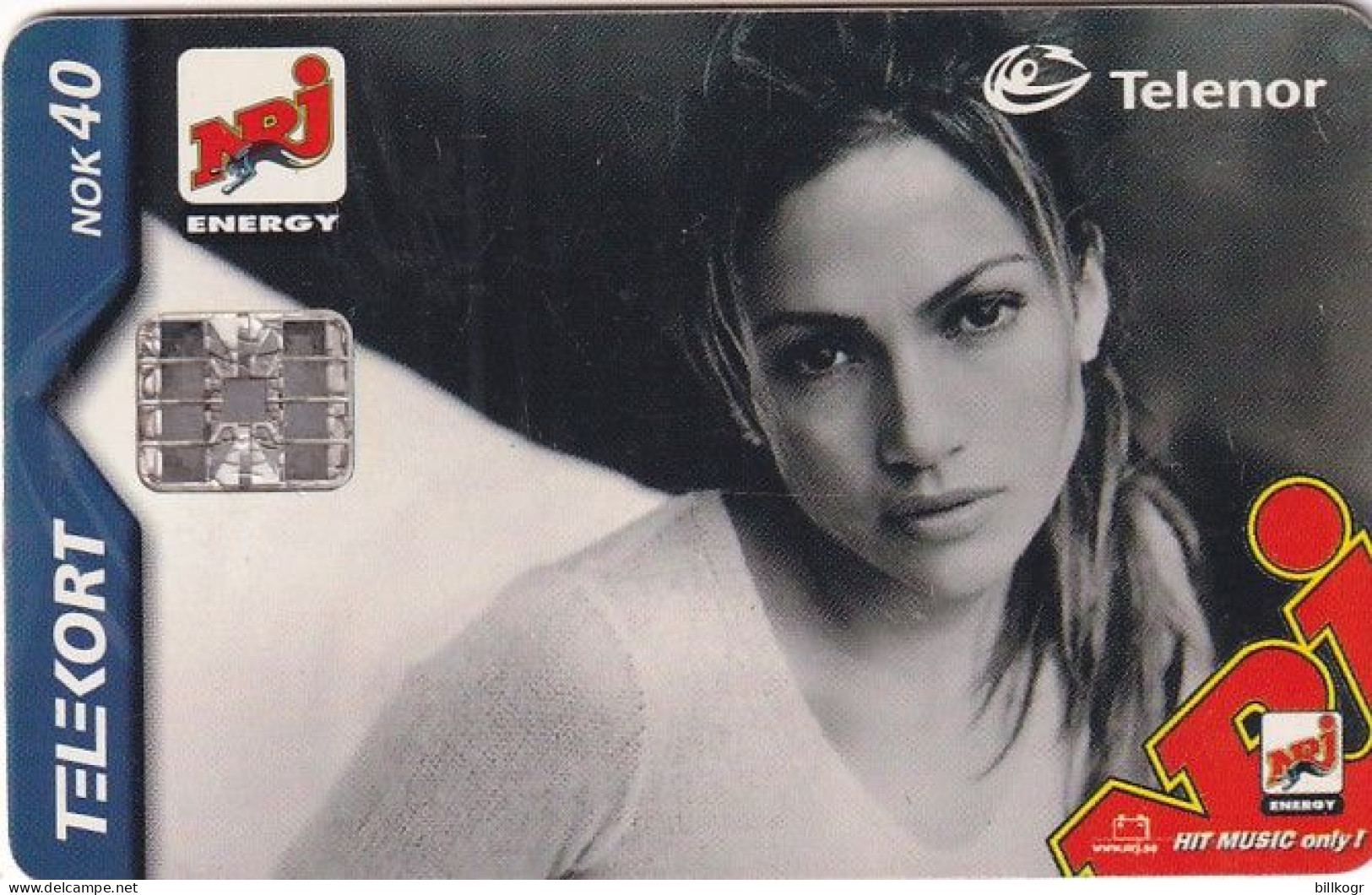 NORWAY - Jennifer Lopez, NRJ Radio(192), CN : C0A042706, Tirage 19982, 12/00, Used - Norvegia