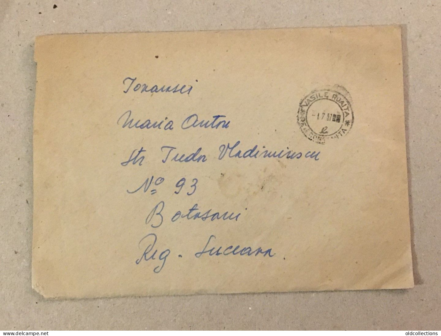 Romania RPR Stationery Stamp On Cover Vasile Roaita Eforie Sud Botosani Communist Socialist Worker Ouvrier Communiste - Storia Postale