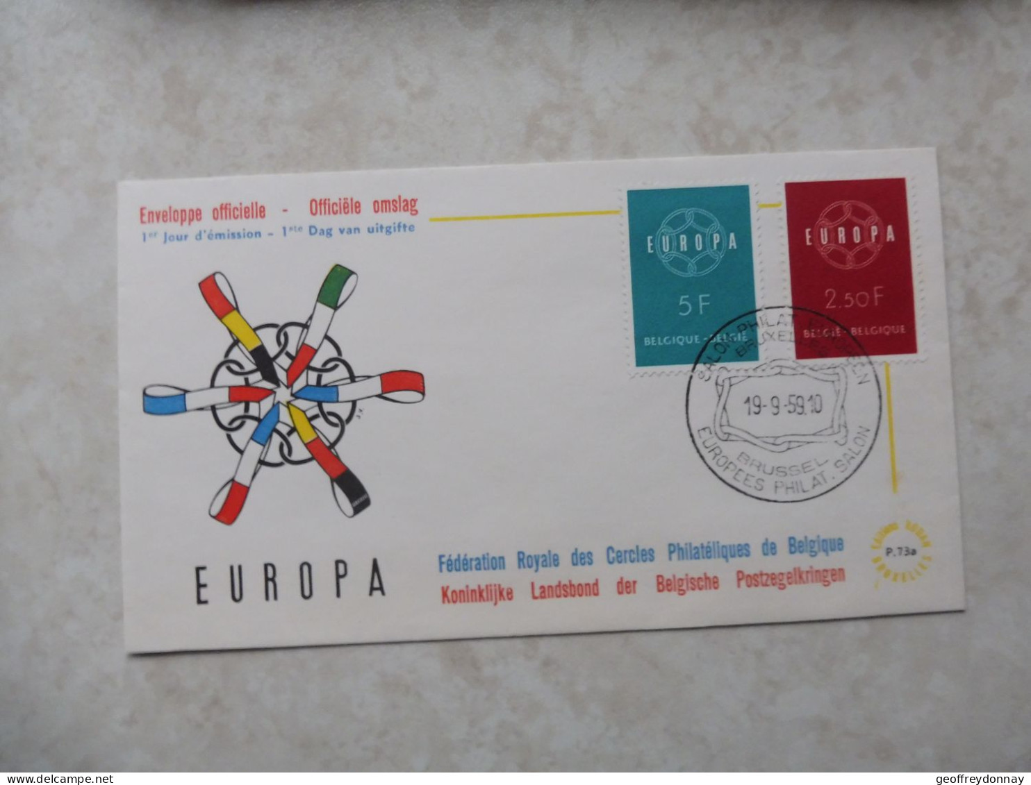 Fdc Belgique Belgie 1959 Europa    / Fdc Z/s 1111/1112 Perfect Parfait - 1951-1960