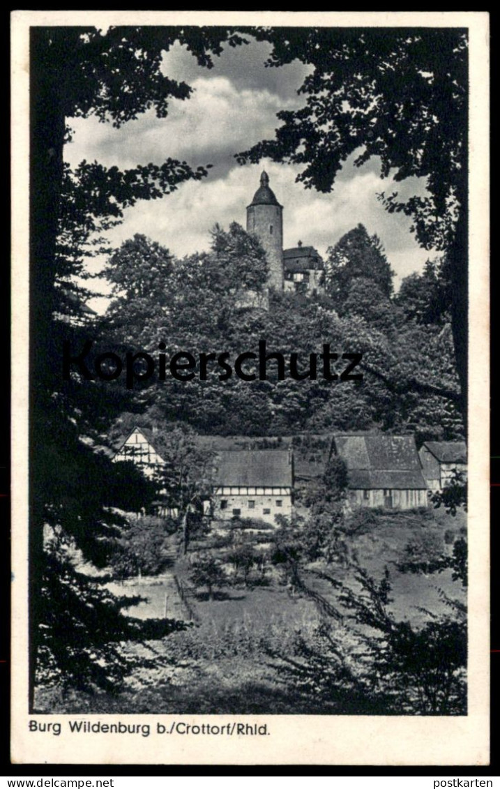 ALTE POSTKARTE BURG WILDENBURG BEI CROTTORF FRIESENHAGEN Kirchen Sieg Krottorf Castle Chateau Ansichtskarte Cpa Postcard - Kirchen