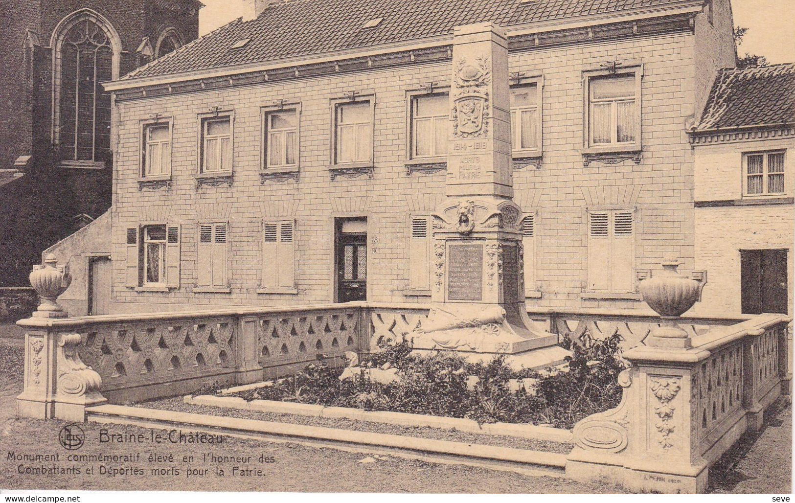 BRAINE-LE-CHATEAU Monument Commémoratif 14-18. Editions MARY, De Braine-le-Château Dos Divisé N'a Pas Circulé - Braine-le-Château