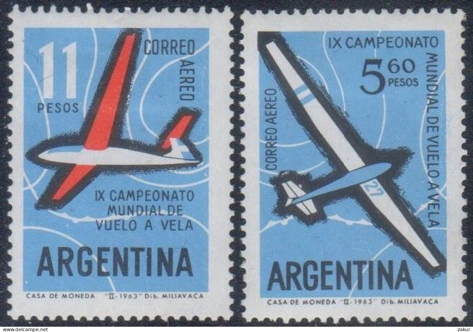 Argentina 1963 - Planeadores - Ungebraucht