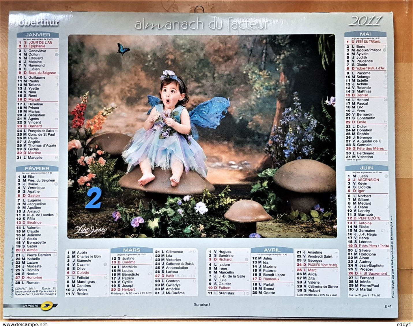 4 "ADMABACH Du FACTEUR" CALENDRIER POSTAL - - Big : 2001-...