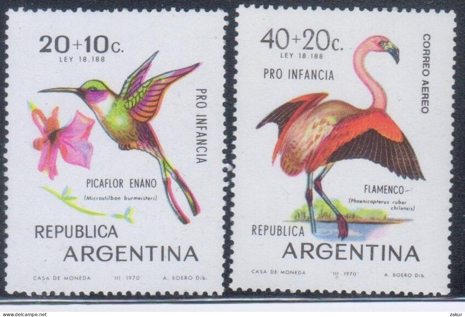 Argentina 1970 - Aves - Ungebraucht