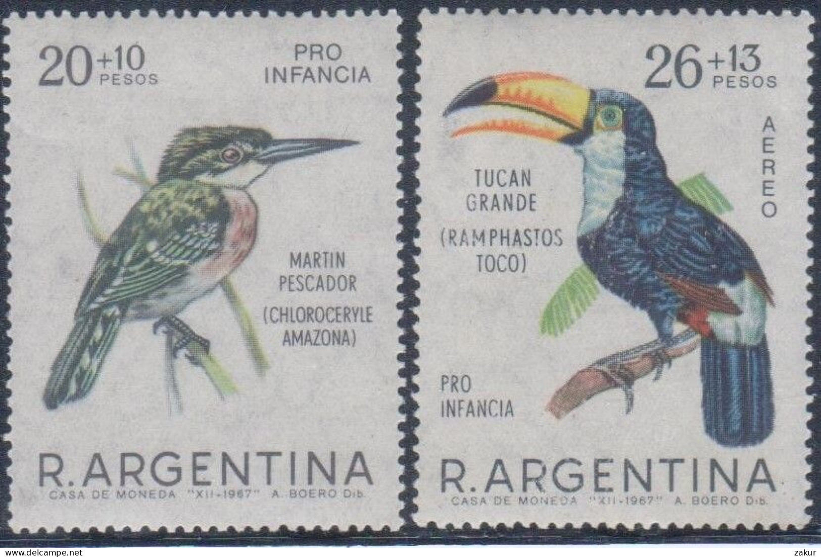 Argentina 1967 - Aves - Ungebraucht