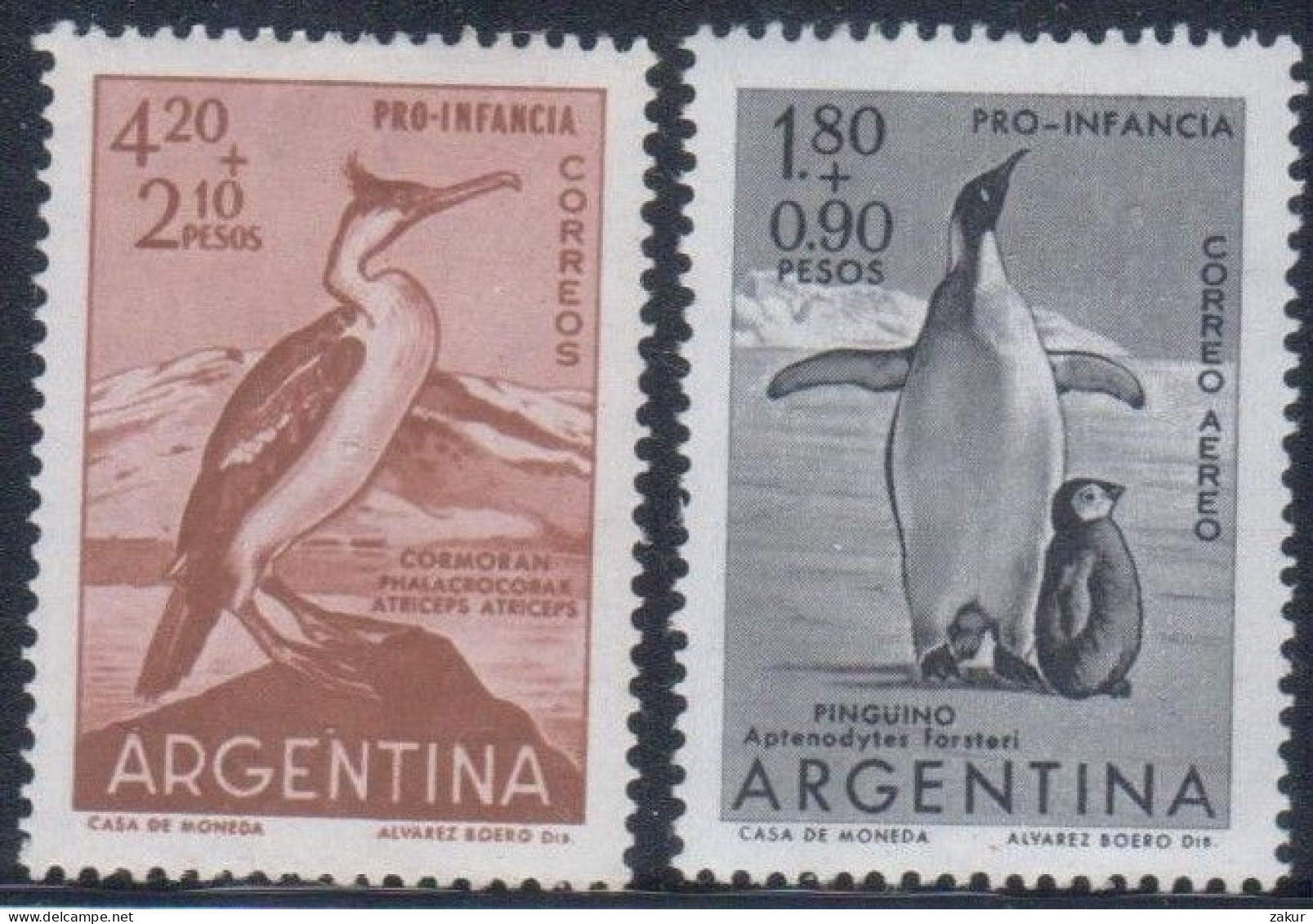 Argentina 1961 - Aves - Nuovi