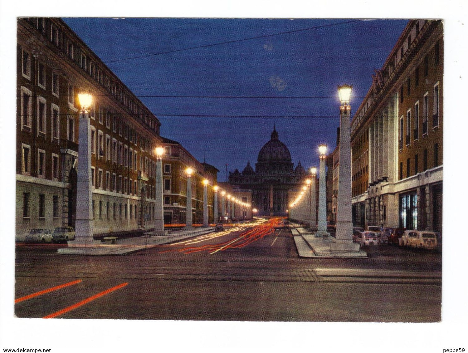 Cartolina Postale Vaticano - Via Della Conciliazione - Viaggiata 1988 Senza Francobollo - Vatican