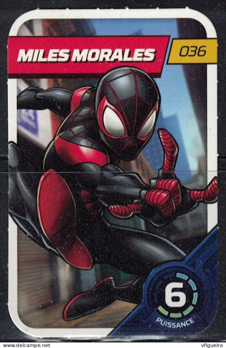 Carte E. Leclerc 2023 Marvel Défie Tes Héros Miles Morales 036 - Autres & Non Classés