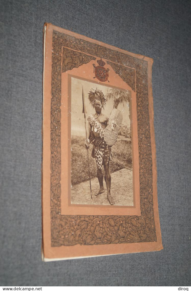 Congo Belge,1918,ancien Carnet Pour Le Courrier,22 Pages,nombreuses Photos D'époque,23 Cm./15 Cm. - Historische Documenten