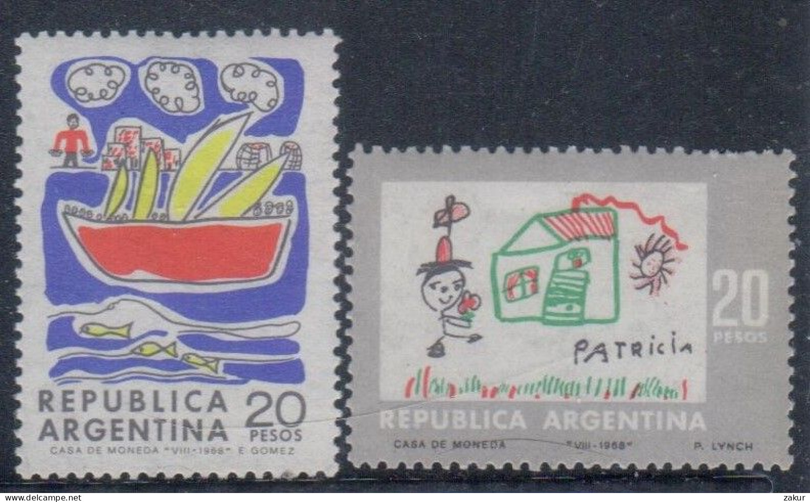Argentina 1968 - Concurso De Dibujo Infantil - Nuevos