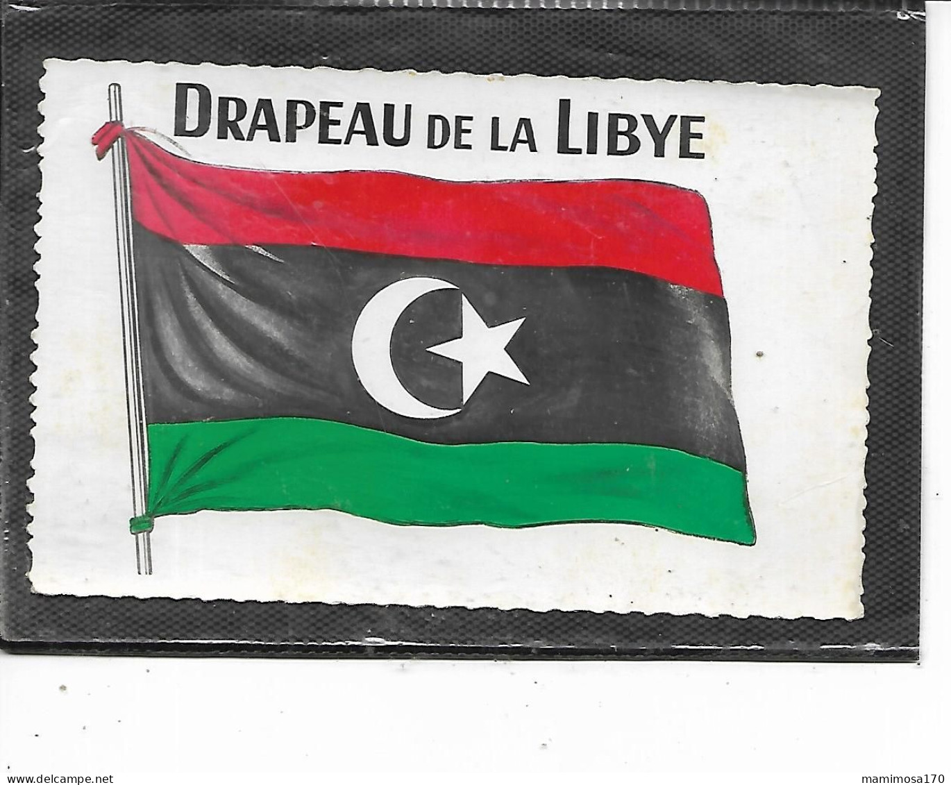 Afrique- LIBYE- Carte Postale Representant Le " DRAPEAU De La LIBYE " - Libia