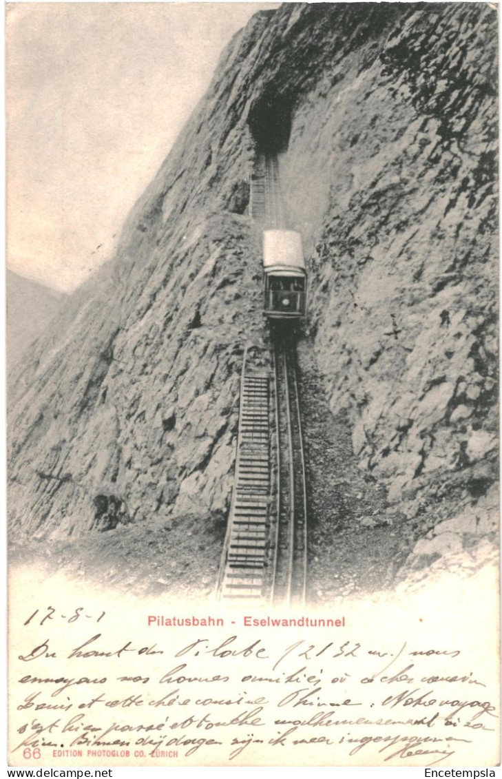 CPA Carte Postale Suisse Pilatusbahn Eselwandtunnel 1901VM74772 - Alpnach