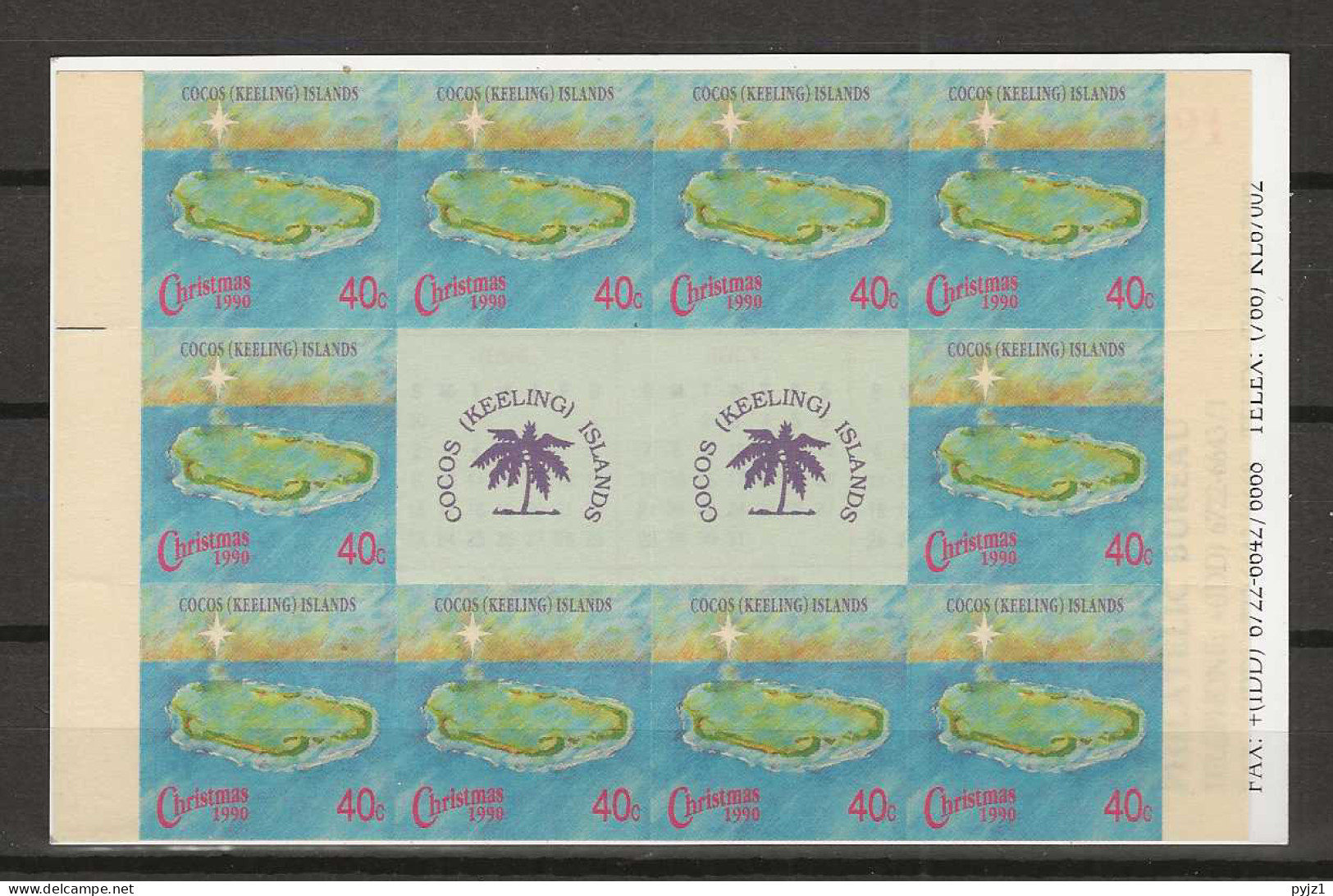 1990 MNH Cocos Island Mi 237 Booklet - Cocos (Keeling) Islands