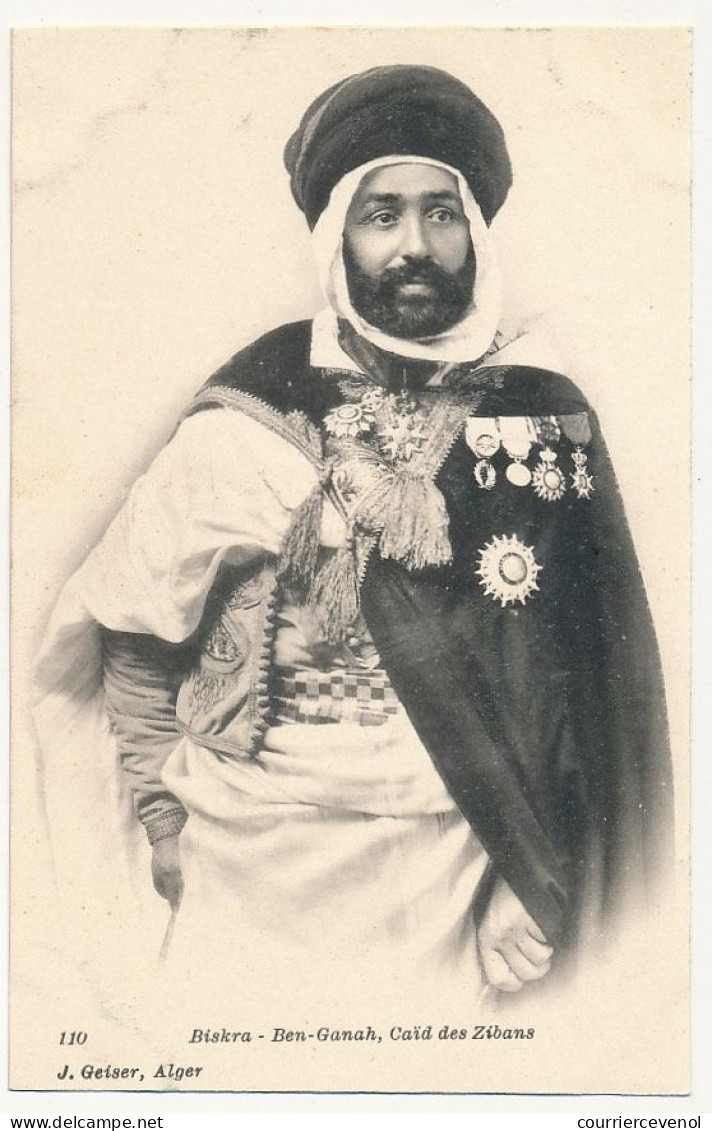 CPA - ALGERIE - Ben-Ganah, Caïd Des Zibans - Hommes