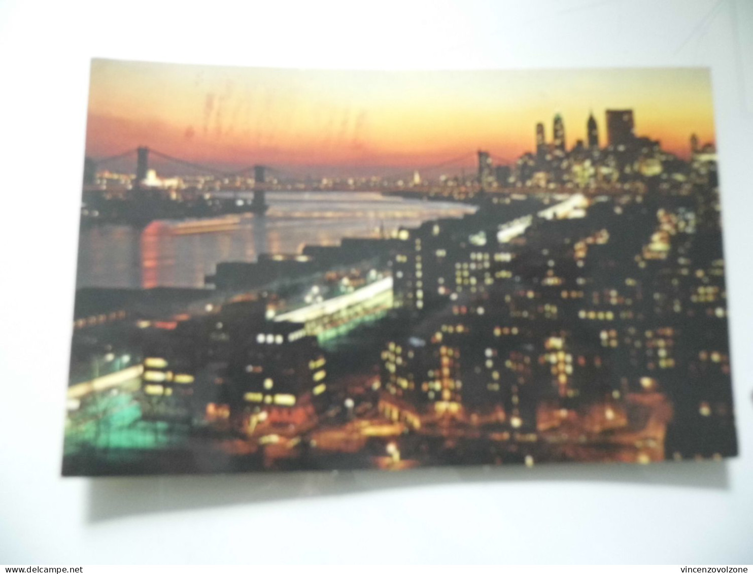 Cartolina  Viaggiata "NEW YORK BY NIGHT" 1971 - Viste Panoramiche, Panorama