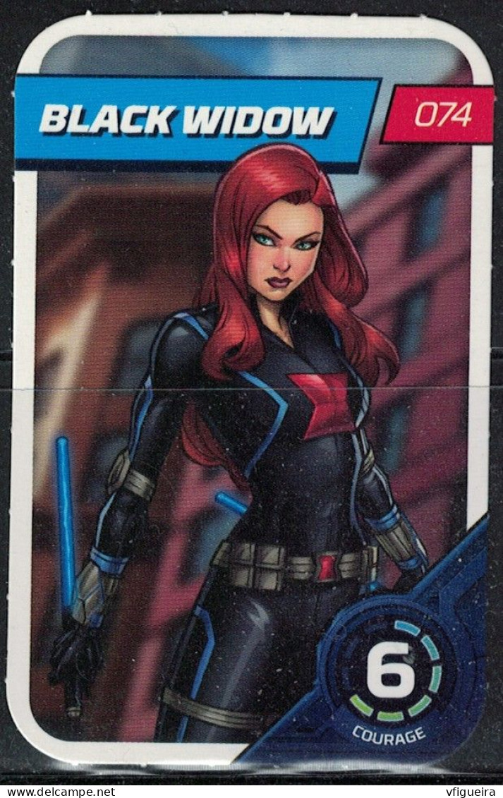 Carte E. Leclerc 2023 Marvel Défie Tes Héros Black Widow 074 - Altri & Non Classificati