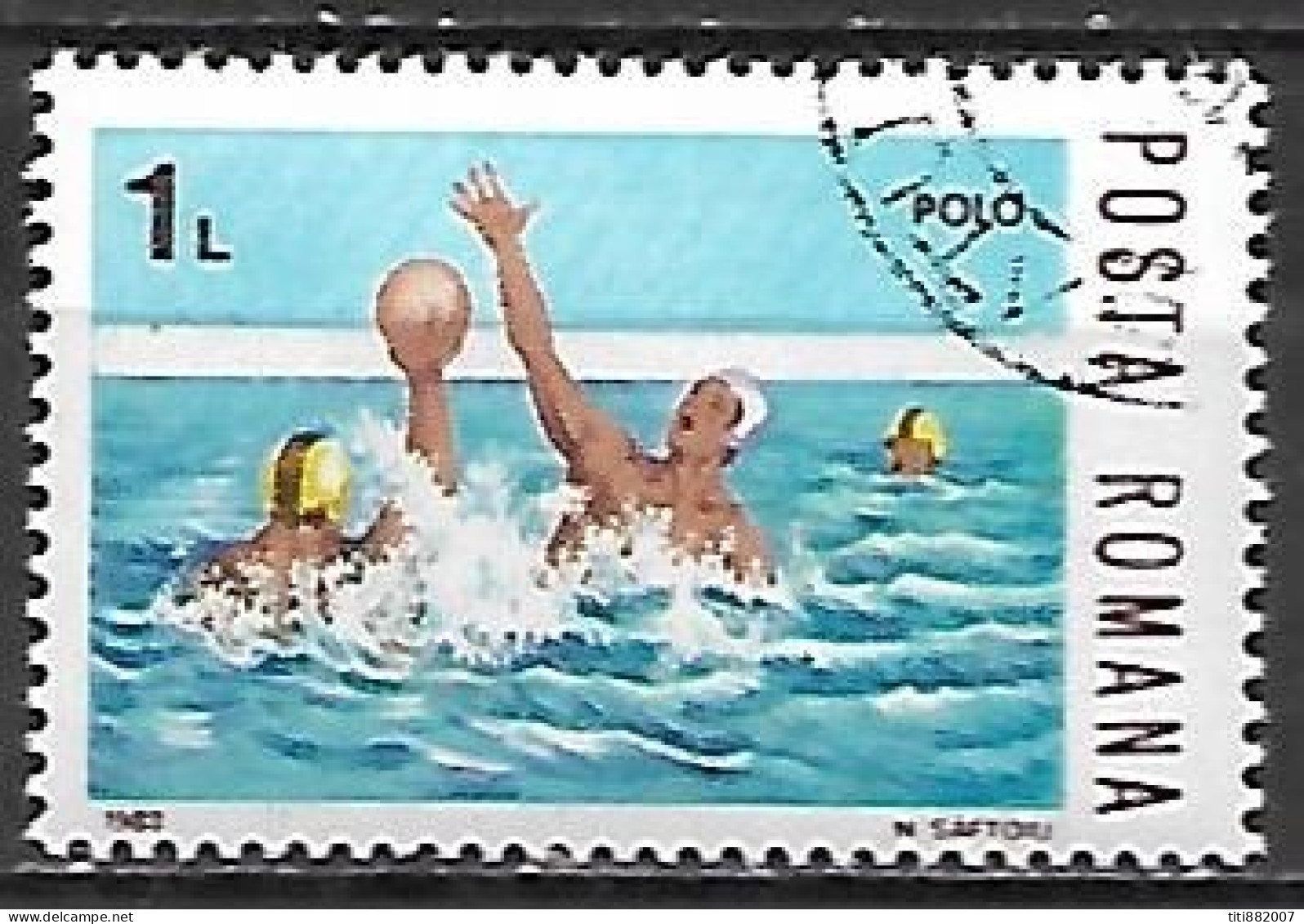 ROUMANIE     -      WATER - POLO    -   Oblitéré - Waterpolo