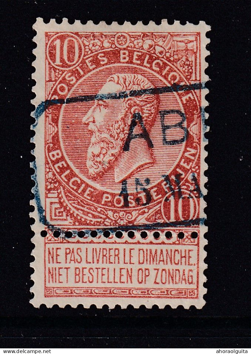 311/40 -- Ligne Privée Westvlaanderen - Cachet Gare De ABEELE S/TP Fine Barbe -en Provenance D'un Courrier EXPRES (RARE) - Andere & Zonder Classificatie