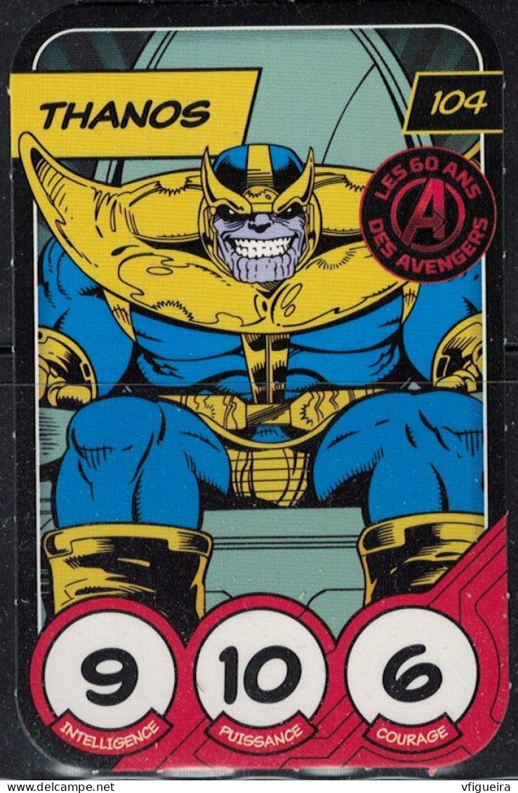 Carte E. Leclerc 2023 Marvel Défie Tes Héros Thanos 104 - Other & Unclassified