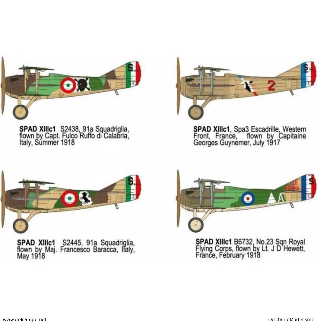 Roden - SPAD XIII C1 WWI Maquette Avion Kit Plastique Réf. 634 Neuf NBO 1/32 - Avions