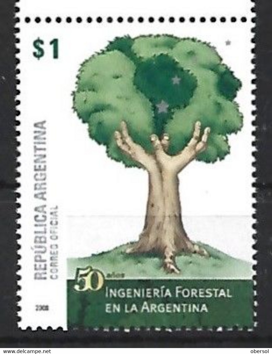 Argentina 2008 Forestal Engineering Trees MNH Stamp - Unused Stamps