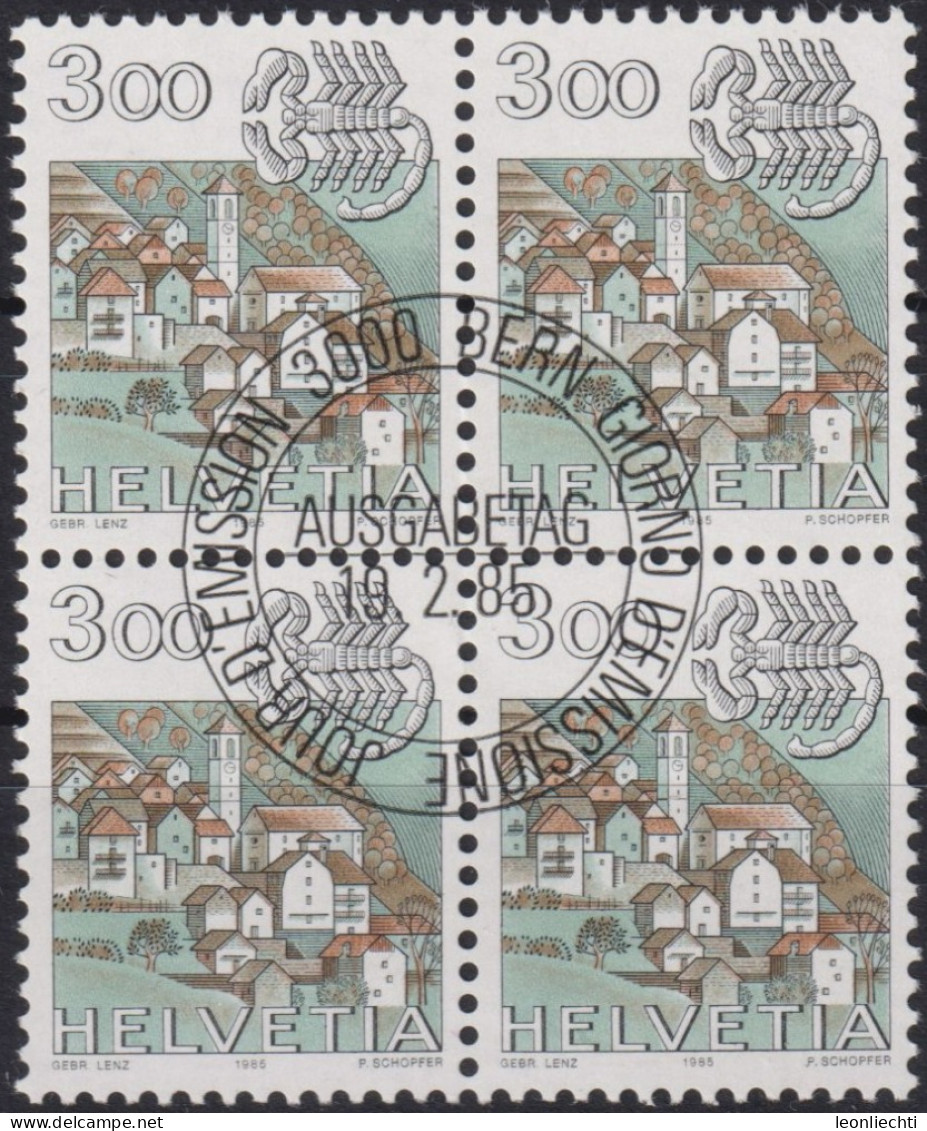 1985 Schweiz ET ° Zum: CH 691, Mi: CH1289, Skorpion, Carippo (Verzasca) - Usati