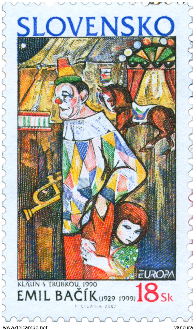 ** 263 Slovakia EUROPA 2002 Clown Circus - Nuovi