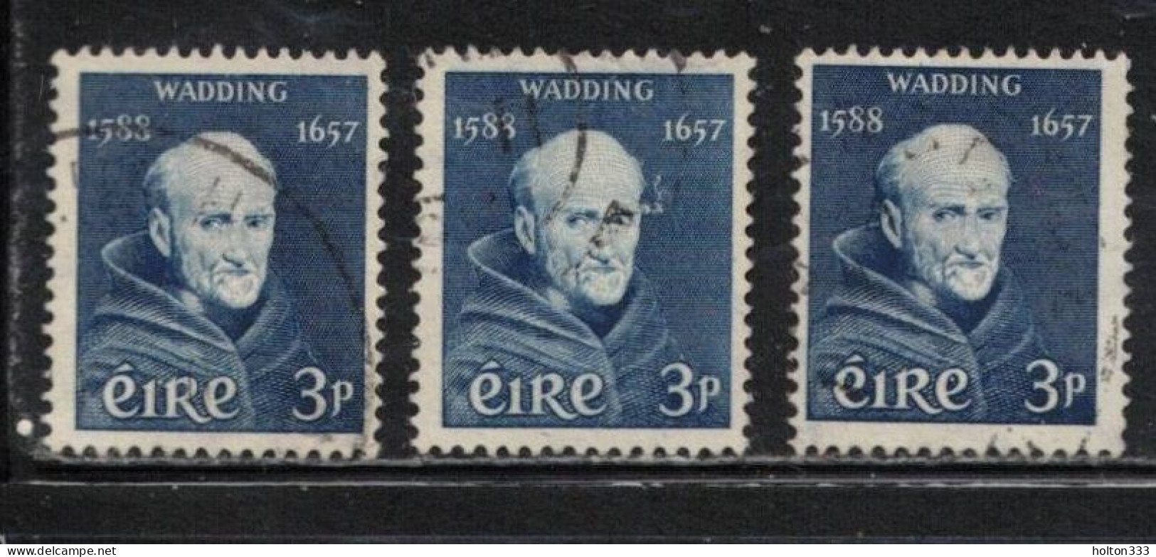 IRELAND Scott # 163 Used X 3 - Father Luke Wadding - Gebraucht