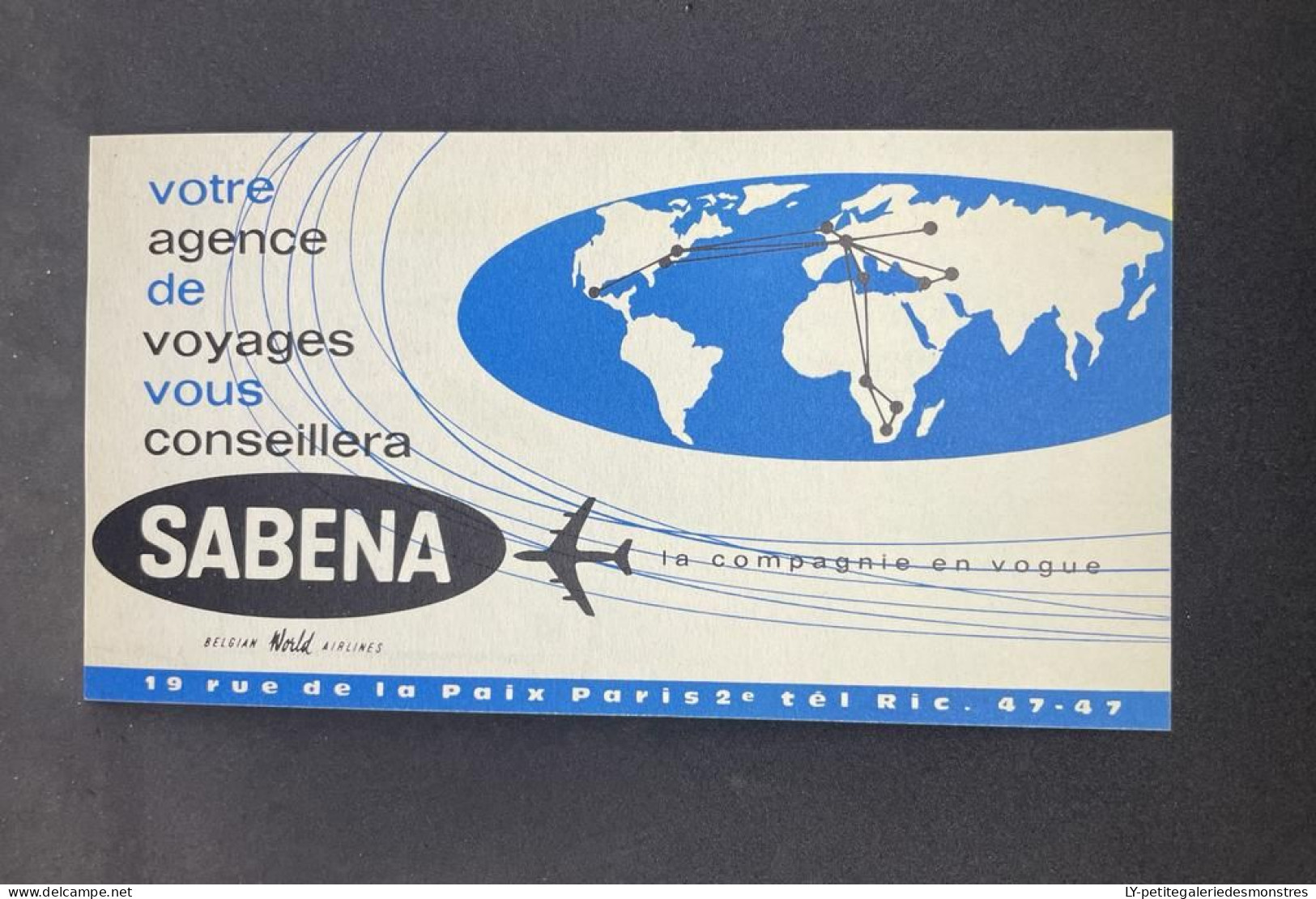 #VP326 - SABENA Billet De Passage Bulletin De Bagages - Belgian World Airlines - Vierge - Avion - Welt