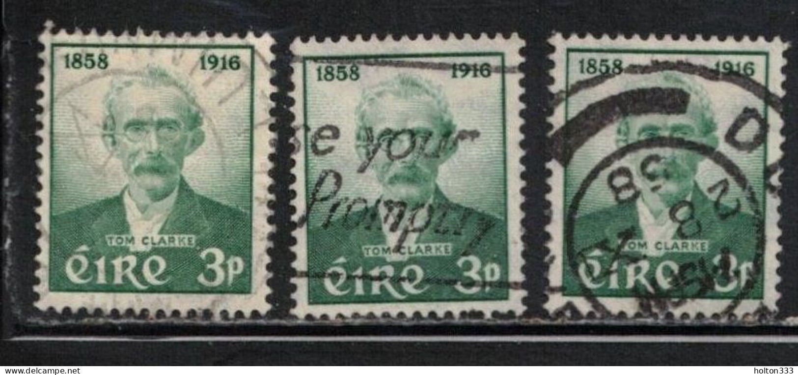 IRELAND Scott # 165 Used X 3 - Thomas J. Clarke - Gebraucht