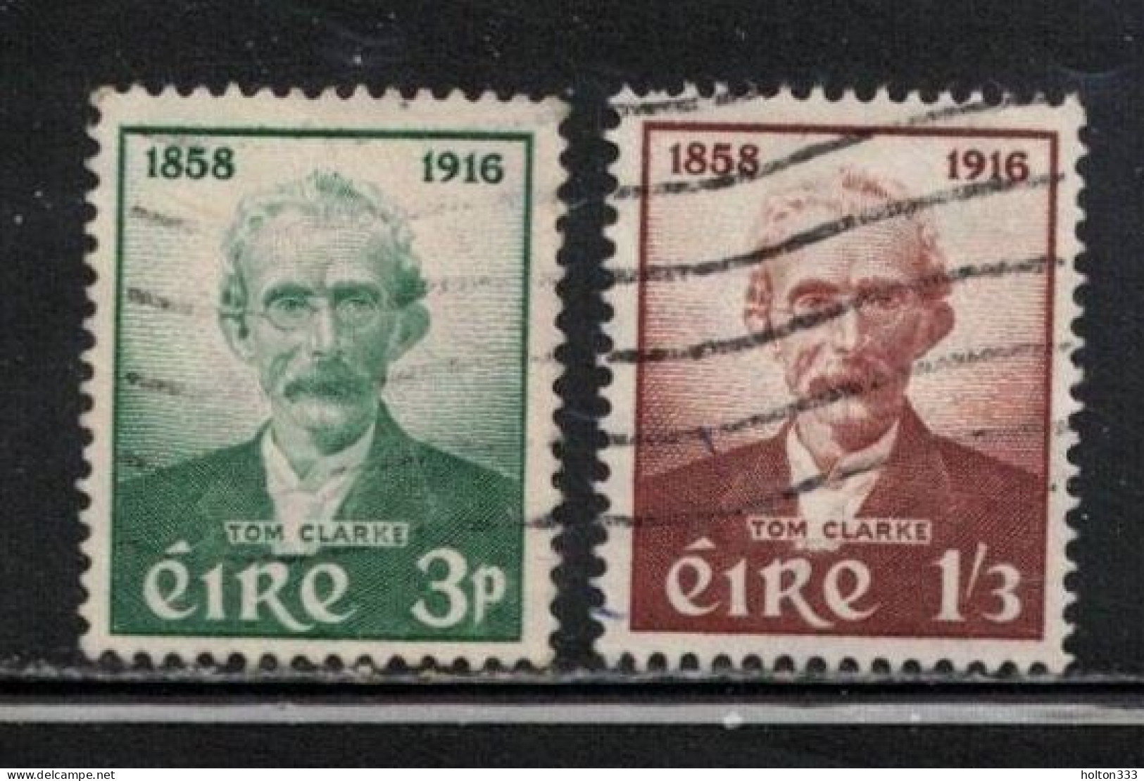 IRELAND Scott # 165-6 Used - Thomas J. Clarke B - Used Stamps